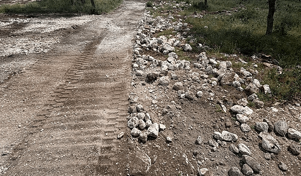 ROCK MILLED ACCESS ROADS AND PADS