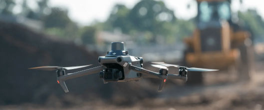 RTK drone and survey equipment used to prepare the grant application map