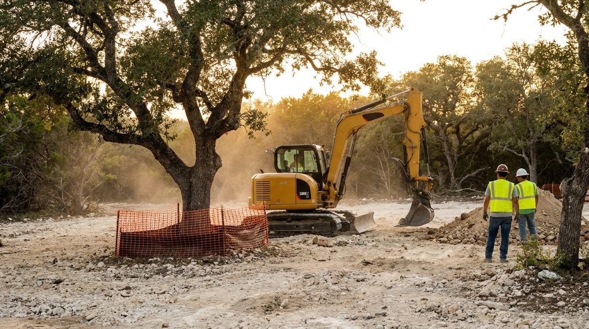 Job Site Video — Residential Lot Prep, Austin Infill