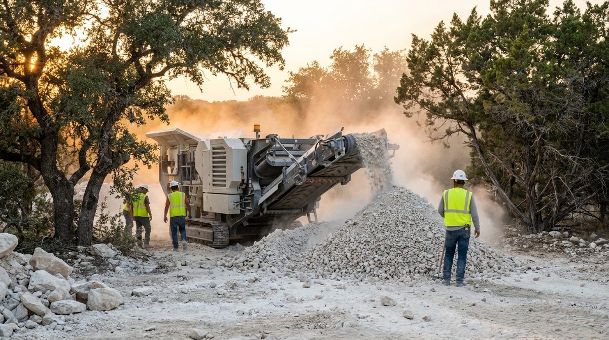 Job Site Video — Rock Milling, Texas Hill Country